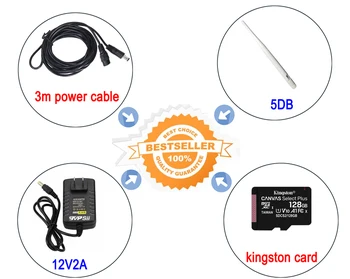 5MP,4MP,2mp 42pcs Infrasarkano Led H. 265X 25fps 128GB Divu Antenu 4X 2.8-12mm Tālummaiņas objektīvs ONVIF Audio AI Cilvēka Atklāt IP WIFI Kamera