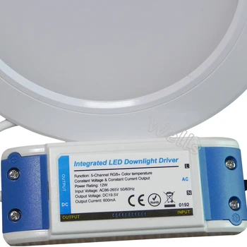 12W Miboxer RGB+PKT LED Downlight AC86-265V Led panelis gaismas Apaļas regulējamas&FUT092 2.4 GHz 4 Joslu RGBWW Tālvadības