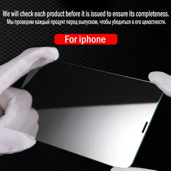 3Pcs Aizsardzības Stiklu iPhone XR-X XS Max SE 2020. gadam Rūdīta Stikla Ekrāna Filmu Par iPhone 5 5s 5C 6s 6 7 8 Plus 11 Pro Max 12