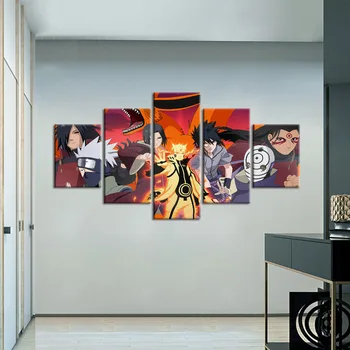 Plakāti Un Izdrukas TV animācijas Audekls Glezniecība, Modernā Māksla 5 Piece, Naruto anime Audekls Drukāt Mājas Telpu Dekorēšana Sistēmu