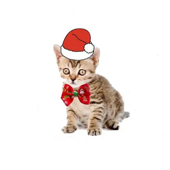 Ziemassvētku Pet Tauriņu Regulējams Pet Kaķu Un Suņu Neckband Apkakles Tauriņu Ziemassvētku Pet Piegādēm