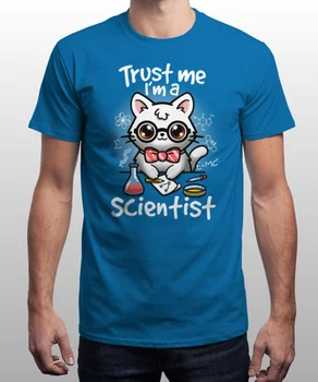 Ticiet Man, Esmu Zinātnieks Unisex T Krekls Ar Smieklīgu T Kreklu Cat T Krekls