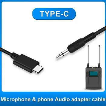 3.5 mm TRRS Vīriešu Tips-C/USB-C Vīriešu Pavasara Serpentīnveida Vads Live Mikrofons Audio Adapteri Viedtālruņiem DJI OSMO Kabatas