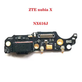 USB Ports Lādētāja Doks Plug Savienotājs Uzlādes Valdes FLex Kabelis ZTE nubia X NX616J Mikrofons Mic Valdē