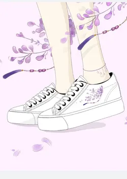 Ķīniešu stilā mākslas svaigu mazi, balti kurpes sieviešu biezu grunts high-top audekla kurpes studentu ikdienas apavi ērti sievietēm