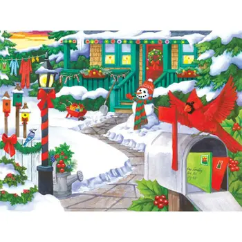 Ziemassvētku Dzīvniekiem DIY Krāsošana Ar Numuriem Komplekti Krāsošana Glezna Uz Audekla Sienas Māksla Priekšstatu Par Ziemassvētku Mājas Dekoru