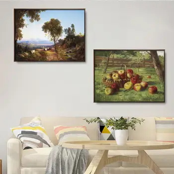 Mājas Apdare Drukāt Audekla Sienas Māksla Attēlu Gleznas Horizontālā Klasiskā Eiropas ainavu eļļas glezna Āboli