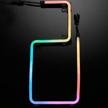 550mm Mātesplati Pilnu Krāsu Spektru Adresējama Kontrolieris Digitālā RGB 3Pin LED Gaismas Sloksne DATORA 5v Saliktas Elastīgu Montāžas