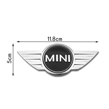 3D Metāla Auto Uzlīmi, Emblēmu Žetons Decal Auto Stils Apdare Mini Cooper One-S JCW R55 R56 R58 R59 R60 F56 F60 Tautietis