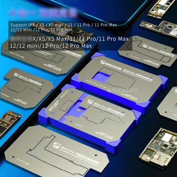 MEHĀNIĶIS iBGA 10 1 Mātesplati BGA Reballing Platforma Dubultā Sānu Magnētisko Skārda Stādīšanas Pozicionēšanas iPhone X-12 Pro Max