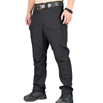 Kravas bikses vīriešu vienkrāsainu Ātri Sausas Multi-Kabatas Ārā Taktiskās Kravas Bikses, Garās Bikses Vīriešu Bikses Streetwear Bikses