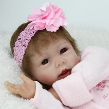 55cm Silikona Atdzimis Bērnu Lelles Rotaļlietas dabīgas meitenes bērniem Ziemassvētku brinquedos dzimšanas dienas dāvanu jaundzimušo meitene bērniem princese lelles