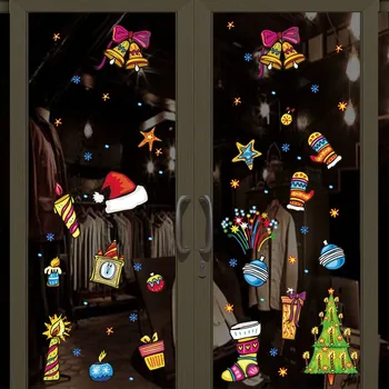 ChristmasSticker Mobilā Radošā Sienas Piestiprināts Ar Dekoratīvo Sienu, telpu dekorēšana naklejki na sciane Z