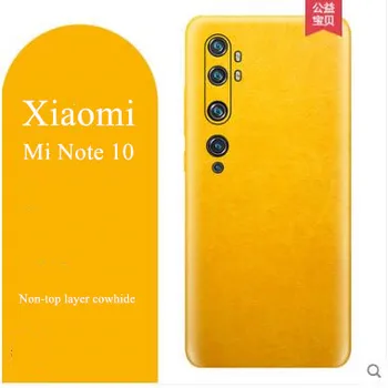 Xiaomi mi 10. piezīme gadījumā, ja dabiskās ādas, uzlīmes.Ielīmējiet 360 grādu ādas telefona gadījumā xiaomi mi, ņemiet vērā, 10 uzlīmes ādas