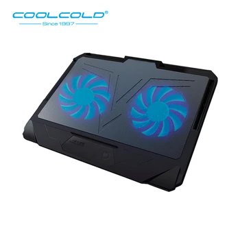 Klēpjdators Dzesēšanas Spilventiņu Bāzes Notebook Cooler Divas Led Ventilatoru Septiņas Leņķi Korekcijas 12