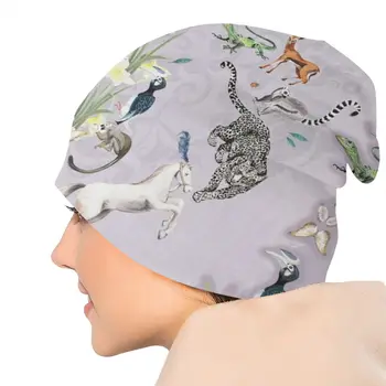 NOISYDESIGNS Vasaras Plānas Elpojoši Sieviešu Vintage etnisko Modeli Caps Dzīvnieku Print Cepuri Beanies Daudzfunkciju riska Ierobežošanas Klp