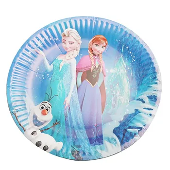 Disney Saldēti 2 Elza Anna Princess Birthday Party Rotājumi, Vienreizējās Lietošanas Galda Piederumi Plāksnes Salvetes Bērnu Duša Puse Supplies