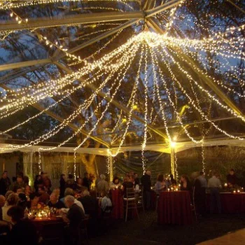 50m 400led LED String Light Kāzu svinības, Ziemassvētku Koku Dārzs, Āra apdare AC 220v ES Plug 1gb Bezmaksas Piegāde