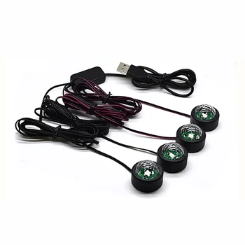 Oriģinālu Automobiļu LED Atmosfēru Lampas∣Gaismas USB Skaņas Kontroles Zvaigzne Deg Auto Sēdeklis Dekori