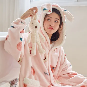 Piedurknes Siltu Pidžamu Mīksto Miega Kostīmi Pidžamas Cute Dzīvnieku Sieviešu Homewear Pjs 