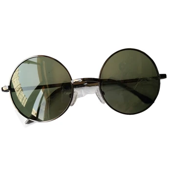 Steampunk Apaļas Saulesbrilles Vīriešiem Polarizētās Saulesbrilles, Metāla Wrap Vintage Zīmolu Toņos Spogulis Bez Lieta Augstas Kvalitātes Y8132