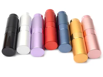 50x Vairumtirdzniecības high-end portatīvo smaržu flakoni,rotācijas teleskopiskie Mitrinošs Aerosols bottle10ml smidzināšanas pudeli,daudzkrāsains pēc izvēles