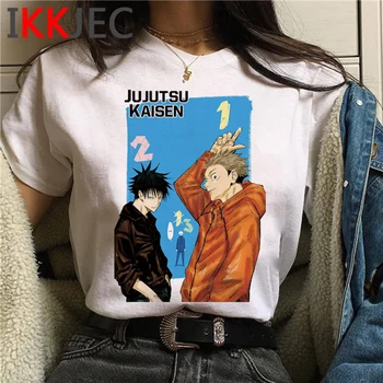 Jujutsu Kaisen t krekls, t-krekls vīriešu ulzzang plus lieluma vintage kawaii t krekls drēbes, vintage harajuku