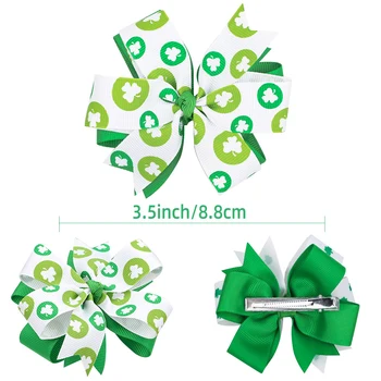 St. Patrick 's Day Rotājumi, Matu spraudes Laimīgo Īrijas Shamrock Bērniem Bērnu Fesitival Puse Laimīgs Karikatūra Zaļā Cepure Matadatu
