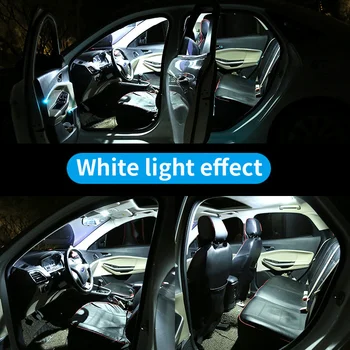 2gab Balta auto piederumi F39mm Canbus Bez Kļūdām, LED salona Apgaismojuma Lasīšanas Gaismas Komplektu, Kartes Dome Licence Lampas