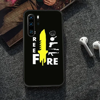 Bezmaksas Fire art spēle Telefonu Gadījumā Segtu Korpusa, Lai Huawei P8 P9 P10 P20 P30 P40 Lite Pro Plus smart Z 2019 black Hoesjes Tendence Ministru