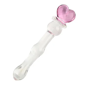 Stikla Anālās Lodītes Lielo Kristāla Bumbas Dildo Dzimumlocekļa Butt Plug Mākslīgais Penis Masturbēt Pieaugušo Seksa Rotaļlieta, paredzēta Sievietēm, Vīriešiem Geju