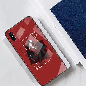 Anime Kakegurui Jabami Yumeko Telefonu Gadījumā Stikla Vairumtirdzniecības Iphone X XS XR 12 Mini 6s 7 8 PLUS 11 12 Pro Max XR Atpakaļ uz Lietu