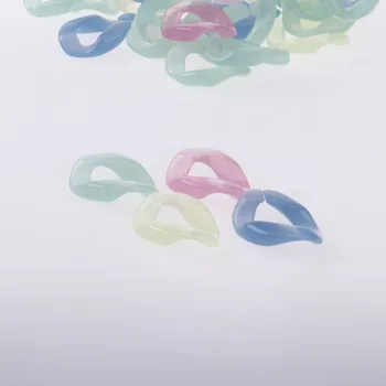 50gab Candy Krāsas Akrila Apvītas Ķēdes, Sprādzes DIY Rotaslietas Kulons Somā Taustiņu Siksna Kaklarota Piederumi