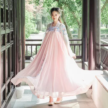 Seno Ķīniešu Kostīmu Pasaku Cosplay Hanfu Kleita Sievietēm Vintage Tang Uzvalks Meitene Noble Princess Kostīmu Tautas Deju Apģērbs