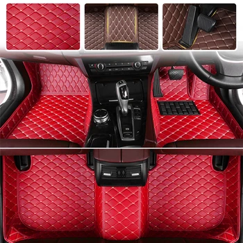 Labās rokas piedziņas automašīnas grīdas paklāji Jaguar X-Type 2009 2010 auto-stils ādas aksesuāri, paklāju starplikām