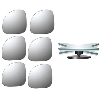 Vēdekļveida Aizmugures Blind Spot Spoguļi, 360 grādu Pagriezt, Dizains, Platleņķa Spogulis, Drošības Auto Kravas automašīnas Motocikli SUV