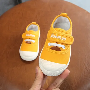 2020. gada Rudenī jauns bērnu Mīksta audekla kurpes zēniem auduma kurpes meitenēm atpūtas bērnudārza telpās, bērnu apavi Hook&Loop modes