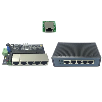 Rūpniecības Ethernet komutatoru Moduļu 5 Ostām Unmanaged10/100/1000mbps PCBA valdes OEM Auto-sensing Ostas PCBA valdes OEM Mātesplati