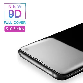 9D Izliektas Pilna Ekrāna aizsargstikls Par Samsung Galaxy S10 S10 Plus Filmu Par Samsung Galaxy S10e Lite Rūdīts Stikls