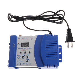 Augstas Veiktspējas Auto RF Modulators Kompakts RF Modulators, Audio, Video TV Converter RHF UHF Signāla Pastiprinātājs AC230V63HF