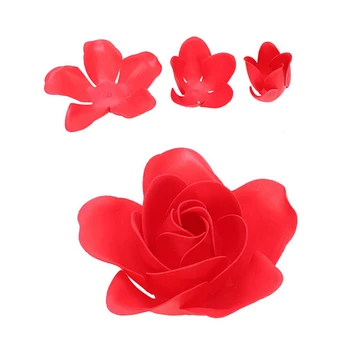 Ir 2021. 81Pcs Krāsu Sajaukšana Rožu Vannas, Ķermeņa Ziedu, Ziedu, Ziepes, Aromatizētas Rožu Ziedu DIY Dāvanas Valentīna Diena Kāzu Puse