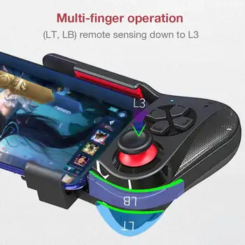 Par MOCUTE-059 Bluetooth Gamepad ar Vienu roku Joypad Android Kursorsviru, Bezvadu Kontrolieris Tablete Smart VR TV Spēle Spilventiņu IOS