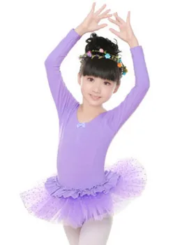2017 jauns bērnu deju apģērbs, kostīmi, svārki baleta svārki īsām piedurknēm, pavasarī un rudenī marli svārki