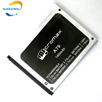 1GB Jaunas oriģinālās Augstas Kvalitātes 3,7 V 1400mAh Akumulatoru Micromax A79 tālruni noliktavā