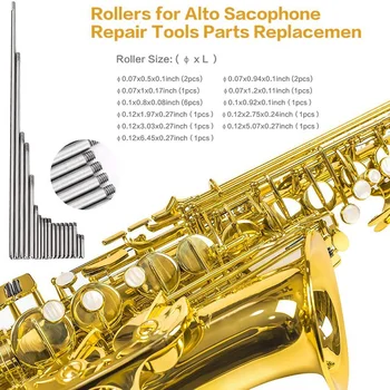 119Pcs/Set Alto Sax Saksofonu Remonta Daļas, Skrūves + Saksofonu Atsperu Komplekts DIY Rīku Woodwind Instrumentu Piederumi