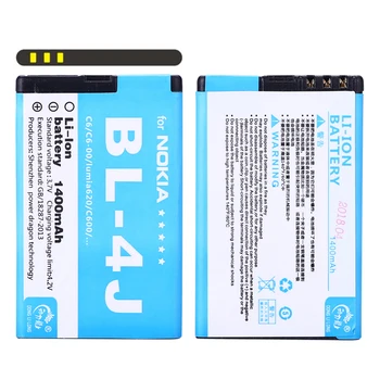 50GAB/1400mAh akumulatoru BL-4J BL4J Nomaiņa Nokia Lumia 620 Akumulatora C6 C6-00 Bateria Touch 3G C600