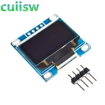 Bezmaksas piegāde 1gb 128X64 OLED LCD Display LED Modulis, white Par Arduino 0.96