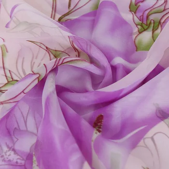 Skaistu Drukātu Ziedu šifona Plānas šalles Vasaras Pludmales Lakatu, Sieviešu Sauļošanās Wraps Musulmaņu Hijabs Galvu 160x50cm 10pcs/daudz
