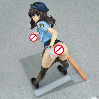 Dzimtā Anime Policewoman Policijas Sieviete 1/7 Sacle Seksīga Meitene PVC Rīcības Attēls Rotaļlietu Statuja Pieaugušo Kolekcionējamus Modeļu Lelle Dāvanu 20cm