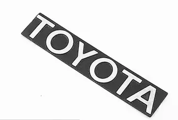 Metāla Logo TOYOTA Ķermeņa Uzlīmes Par 1/12 1/14 1/10 rc rotaļlietas izmērs TAMIYA YJ TF2 Hulix 4runner HPI Aksiālie SCX10 SĒRFOT